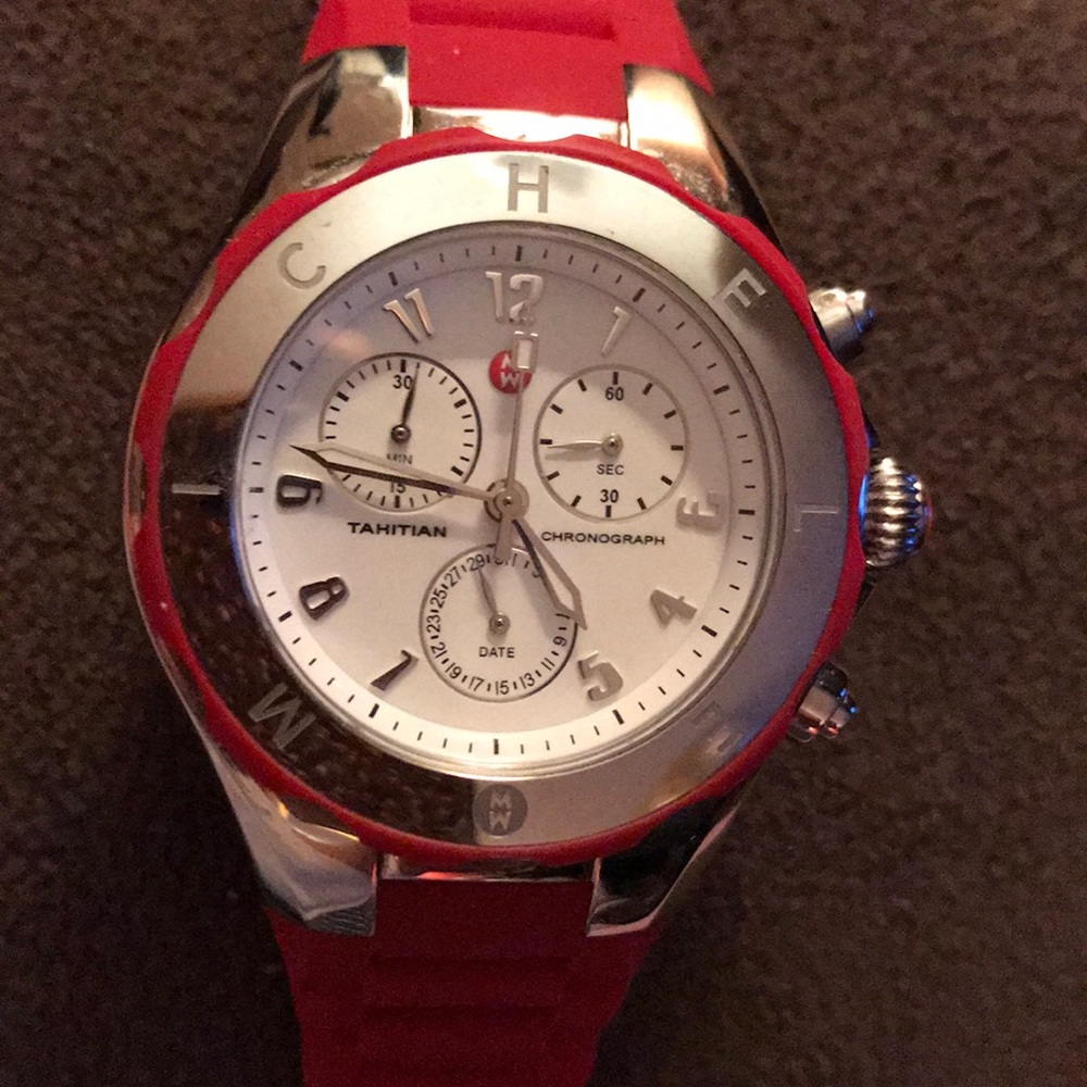 Women’s Red Tahitian Jelly Chronograph Watch